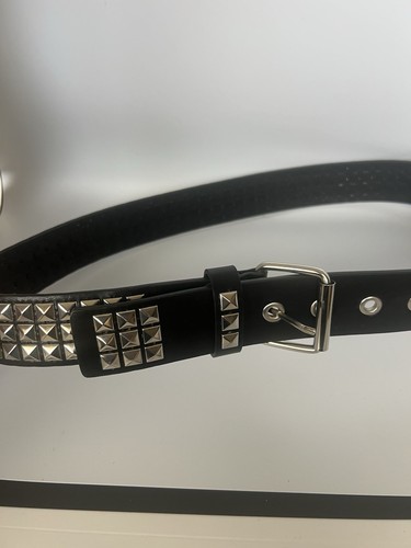 Cintura punk rock argento nero - rock,