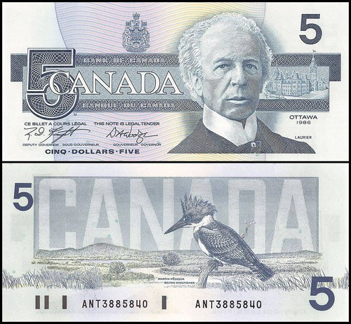 Canada dollari 1986 - 5, 1986,