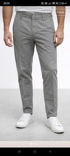 Pantaloni uomo cotone chino
