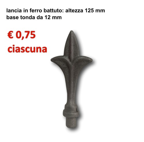 Lancia ferro battuto - di,