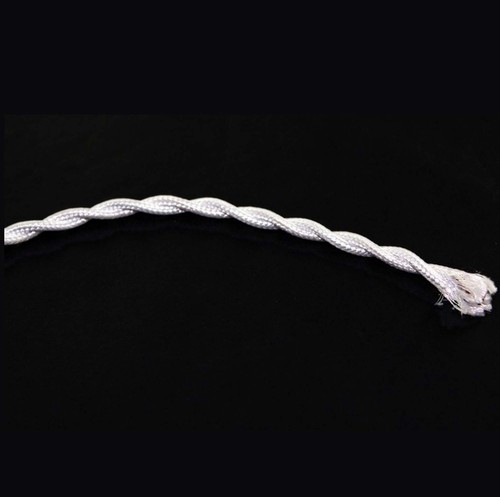 1mt cavo treccia cotone bianco - cavo,