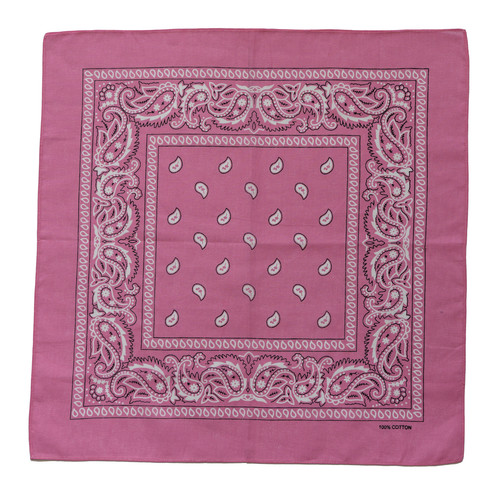 Cachemire rosa bandana cotone - cachemire,