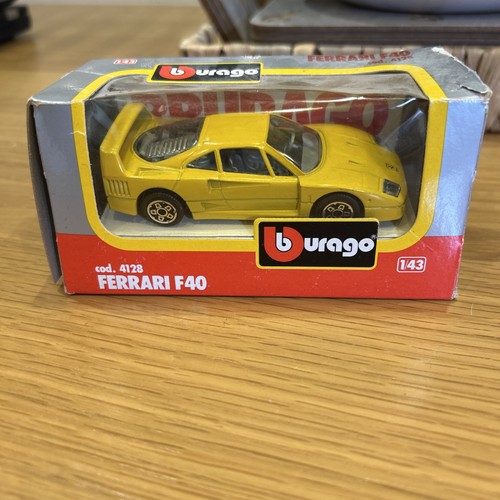Ferrari f40 gialla burago - ferrari,
