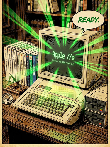 Apple mac iie - mac, :