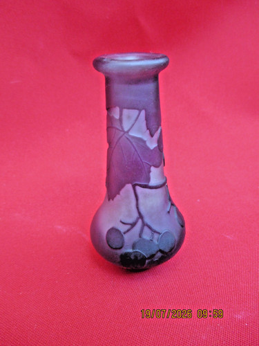 Gallé authentique vase - vase, signé