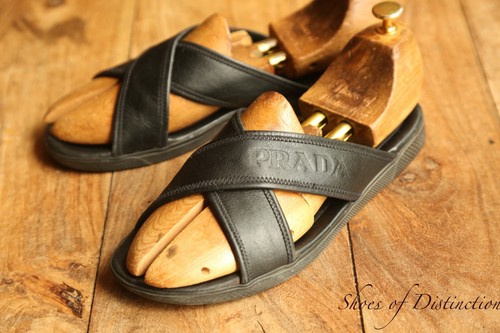 Sandali prada pelle nera - prada,