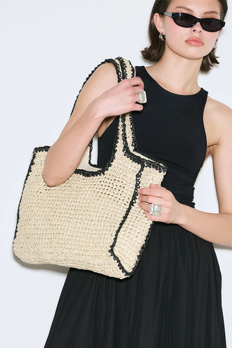 Borsa tracolla grande beige - grande,