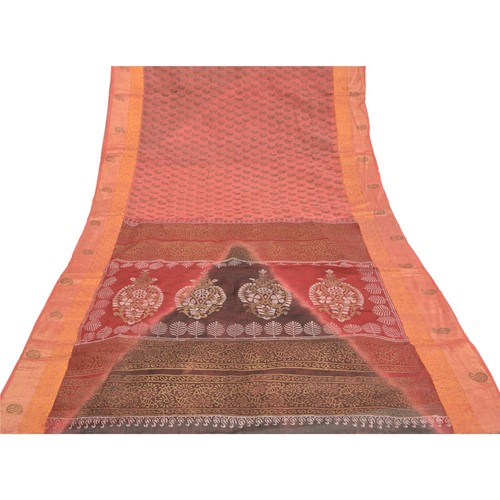 Sari sanscriti vintage pesca - sanscriti,