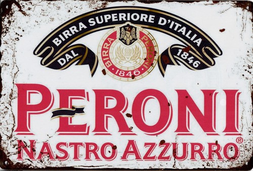 Targa latta peroni 20x30 cm - latta,