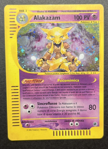 Pokemon alakazam holo 001 ita - pokemon,
