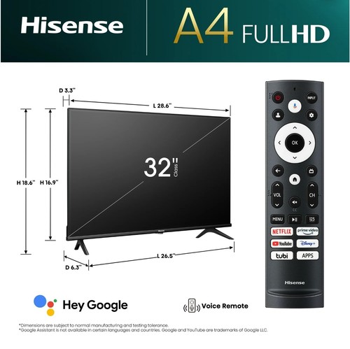 Hisense 1080p fhd led - in,