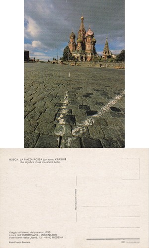 Cartolina autore mosca - cartolina,