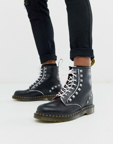 1460 stud martens nero con - dr.,