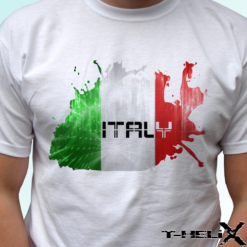 Bandiera italia t shirt - bandiera,