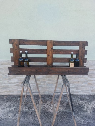 Portabottiglie legno con - portabottiglie,
