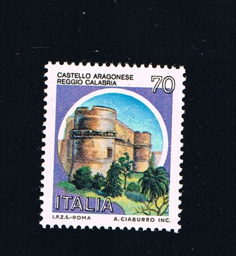 Italia francobollo castelli - francobollo,