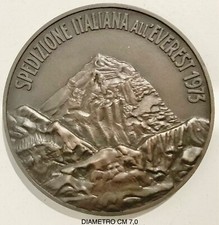 SPEDIZIONE ITALIANA ALL’ EVEREST 1973 MEDAGLIA ALPINISMO MONTAGNA