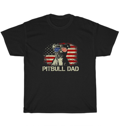 Shirt pitbull papà bandiera - t-shirt,