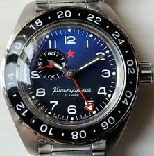 VOSTOK KOMANDIRSKIE Automatico GMT 02018A BLU