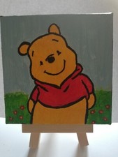 Quadro Mini Tele10x10 Cm Winnie the Pooh Con Cavalletto