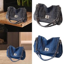 Borsa a tracolla in denim da
