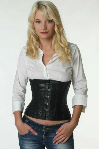 Corsetto corsetto nero pelle