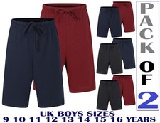 Confezione 2 Pigiama Ragazzo Pantaloncini Lounge Sleep Short Twin Pack 9-16 Anni #NordEst