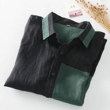 Hommes Lin Chemise Veste