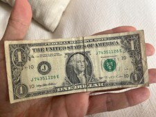 banconota da 1 dollaro USA serie 1995 - J32840955Q