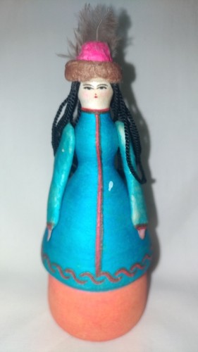 Bambola russa papier mache - russa,
