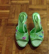 Nuovo Scarpe zeppe donna tacco (11 cm) made in italy (D&A) num. 35