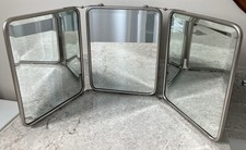 Vintage triptych barber mirror