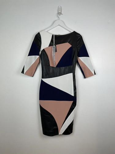 Abito fascia patchwork angela - abito,