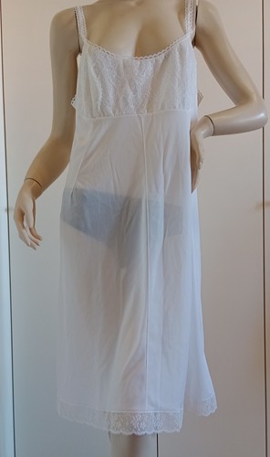 Sottoveste nylon bianco imec - sottoveste,