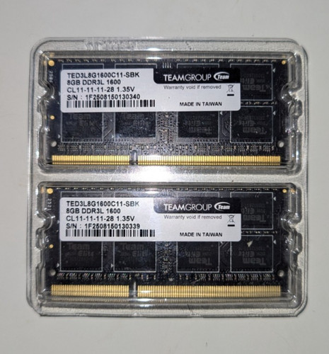 Teamgroup 16gb kit 2x8gb ddr3l - 2x8gb,