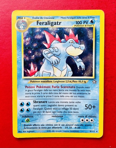 Lotto carte pokemon - pokemon, feraligatr