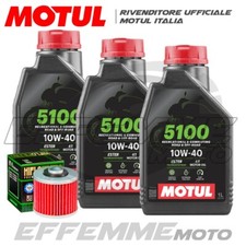Tagliando YAMAHA XT 600 1987 1988 1989 XT600 (3 MOTUL 5100 10W40 + Filtro olio)