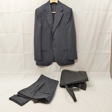 Abito uomo Sartoria Rossi completo grigio a righe blu tg 48 usato