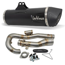 Scarico LeoVince SBK NERO RACING acciaio inox nero carbonio 1/1 per KTM 690
