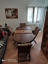 Tavolo Allungabile, 4.Sedie Con Cuscini E Carrellino. Come Nuovi