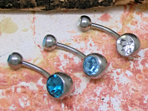 Pezzo piercing ombelico - 3,