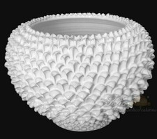 Half pine cone vase holder