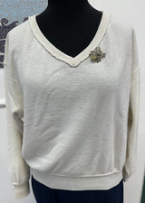 Pullover maglione a V donna
