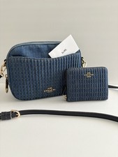 Borsa Coach in denim con
