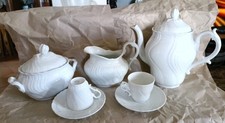 GINORI servizio Da Caffè X6 Vecchio Ginori Ceramica Bianchissima Completo