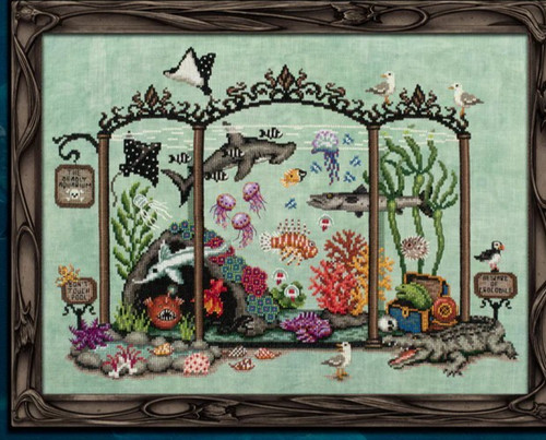 Aquarium cross stitch pattern - stitch,