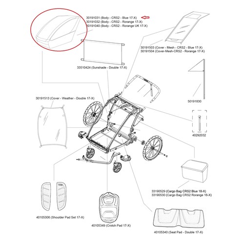 Body thule crs2 blu 17 - crs2,