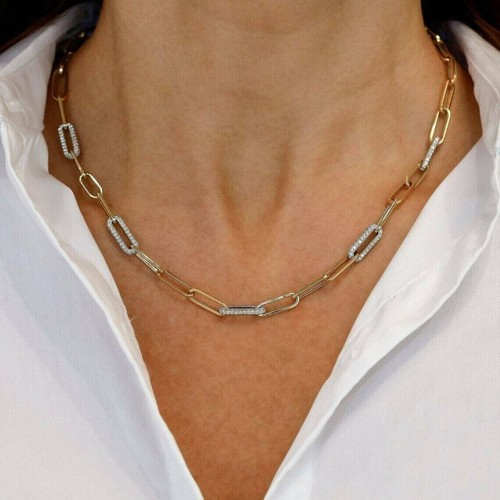 Collana maglia placcata oro - , 14