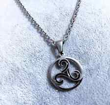 Collana in ACCIAIO Celtica Triscele Triskele Charmed inspired Lupo Teen Wolf