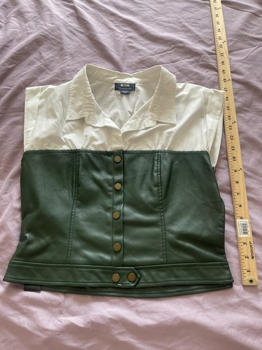 Top corsetto ecopelle maeve - ecopelle,